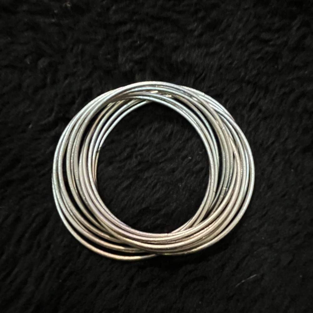 Silver Colored Attached Bracelets - image 7